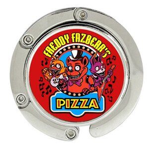 Five Nights at Freddy's Pizza Place Purse Hanger Hook Handbag Table Bag Holder